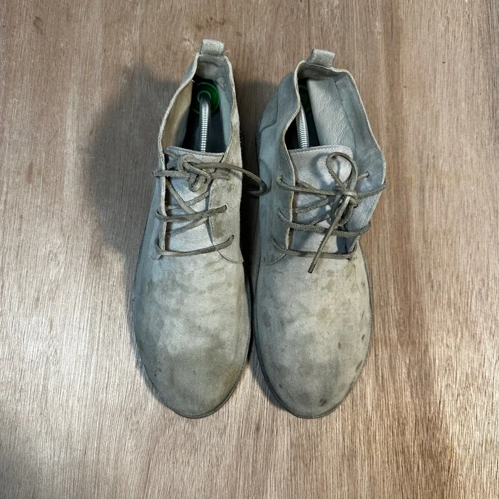 Marsèll Taupe Strasacco Mens Grey Suede Chukka Boots Made in Italy Size 43